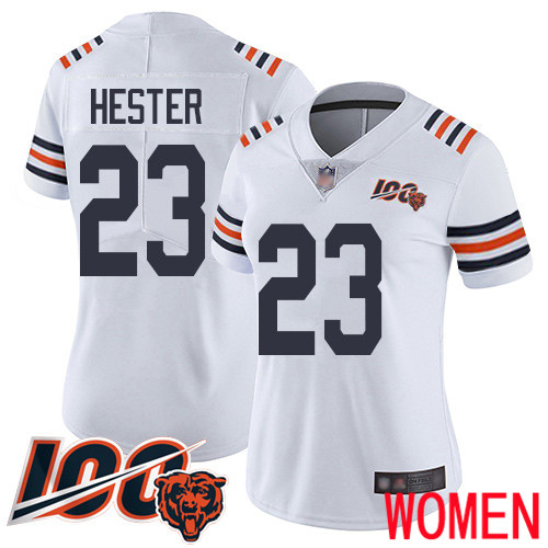 Chicago Bears Limited White Women Devin Hester Jersey NFL Football #23 100th Season->youth nfl jersey->Youth Jersey